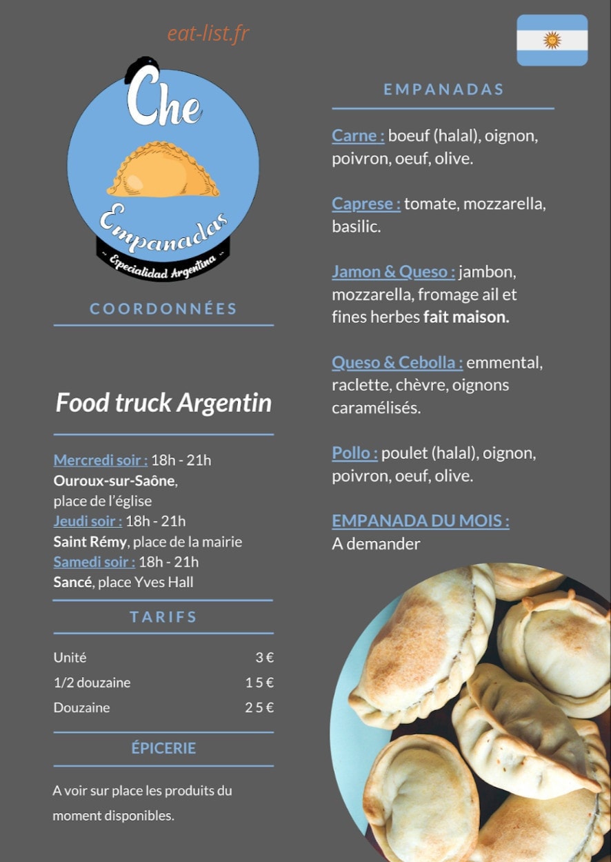 Che'Empanadas — carte page 2