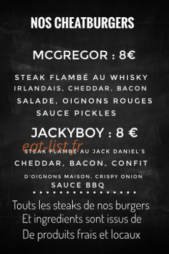 Cheat Meal — carte page 3