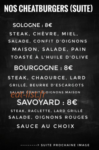 Cheat Meal — carte page 2