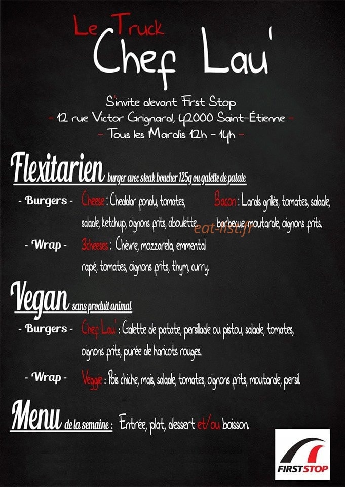 Chef Lau' — carte page 1