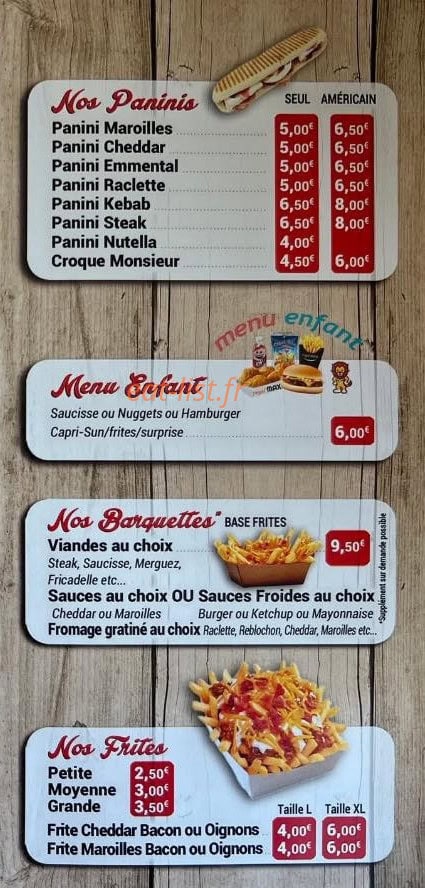 Chez Aurel — carte page 3
