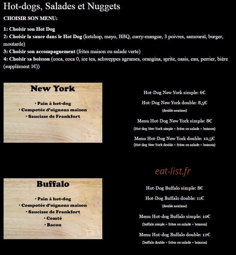 Chez Bettie — carte page 2