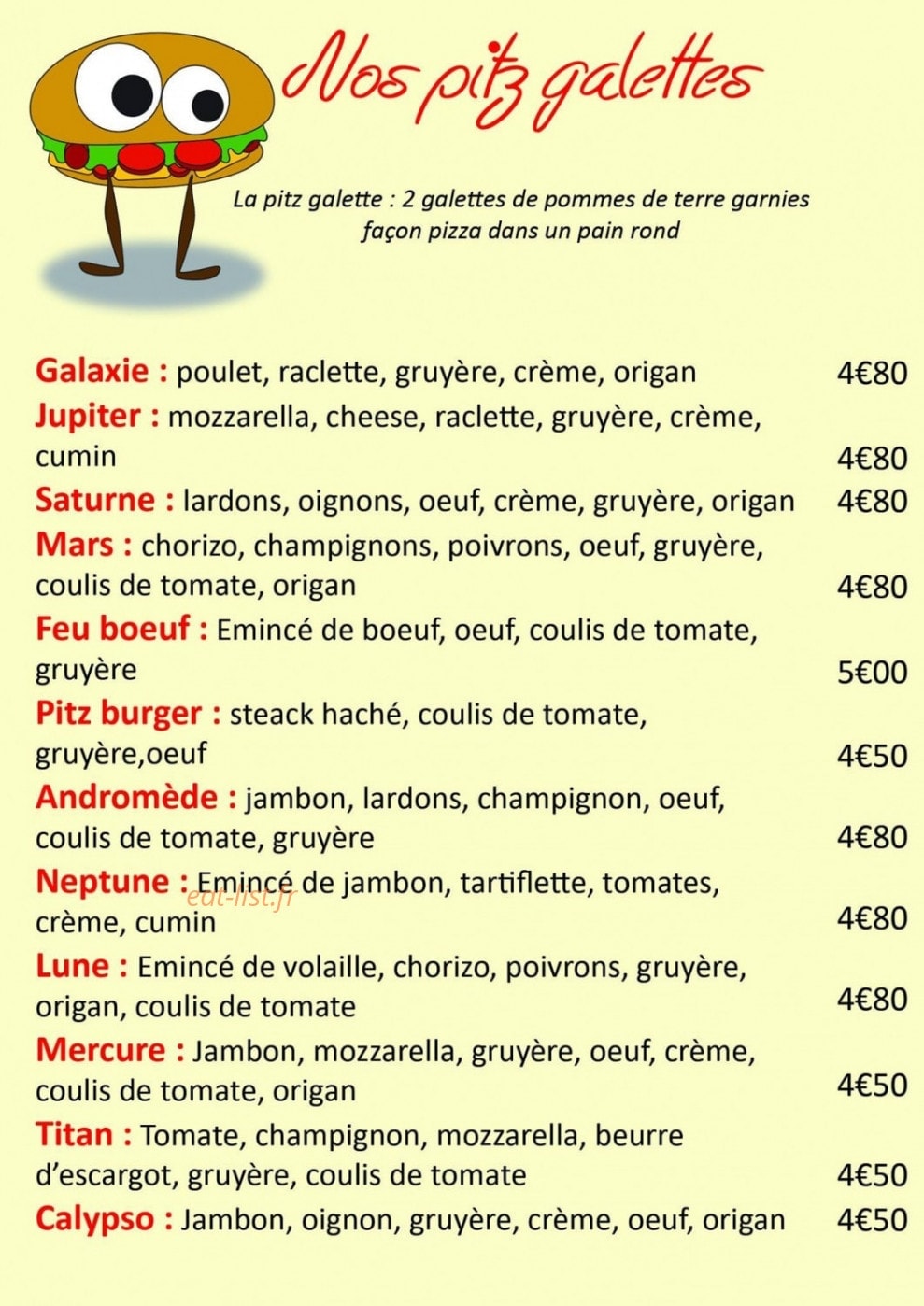 Chez Betty — carte page 3
