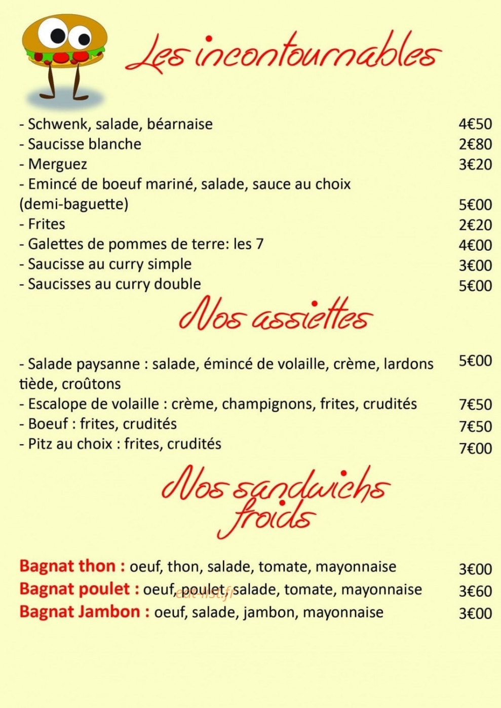 Chez Betty — carte page 2