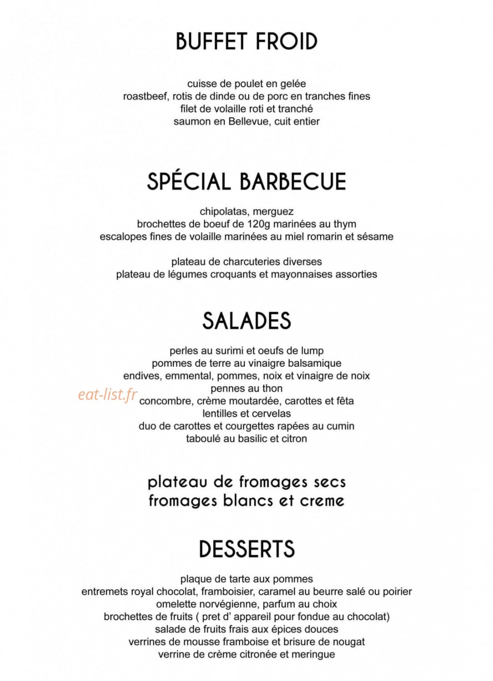 Chez Brice — carte page 2