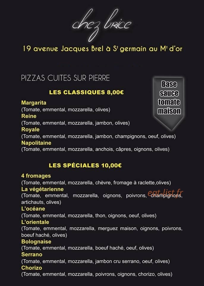 Chez Brice — carte page 4