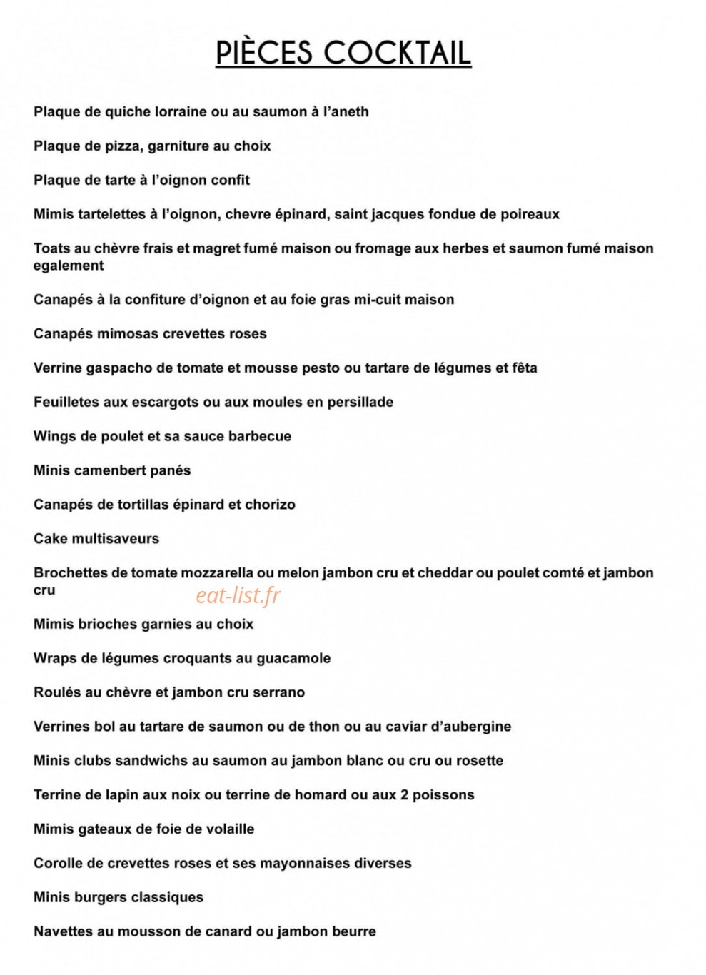 Chez Brice — carte page 3