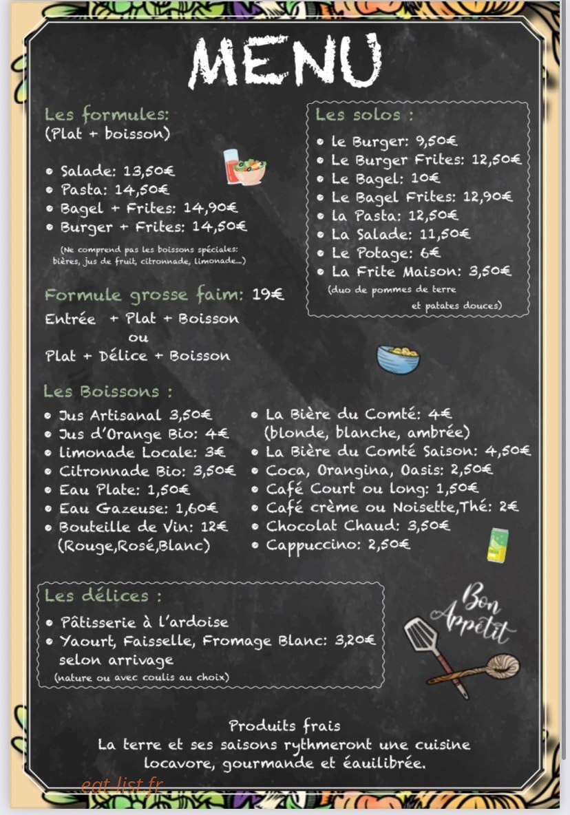 Chez Cécile — carte page 1