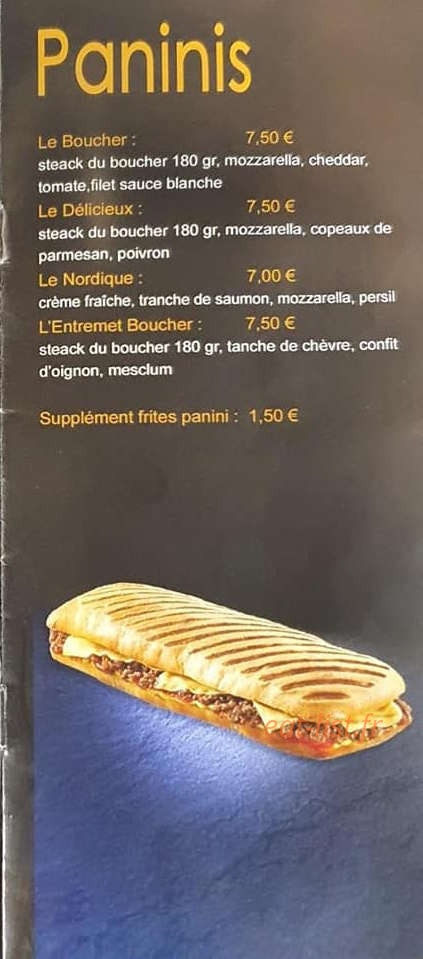 Chez Chris — carte page 3