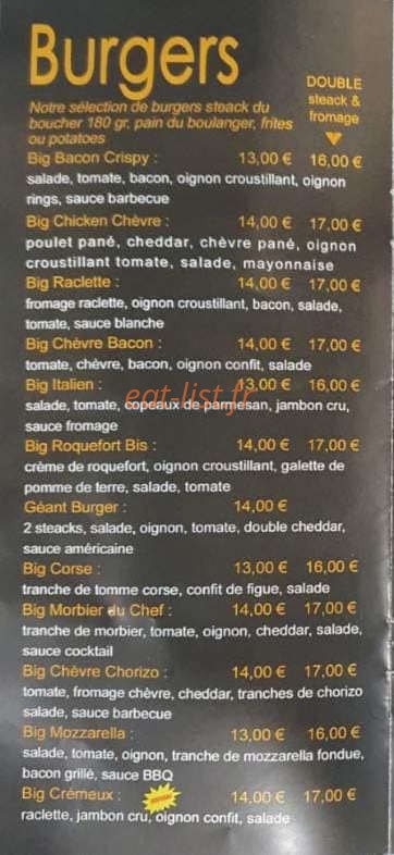 Chez Chris — carte page 4