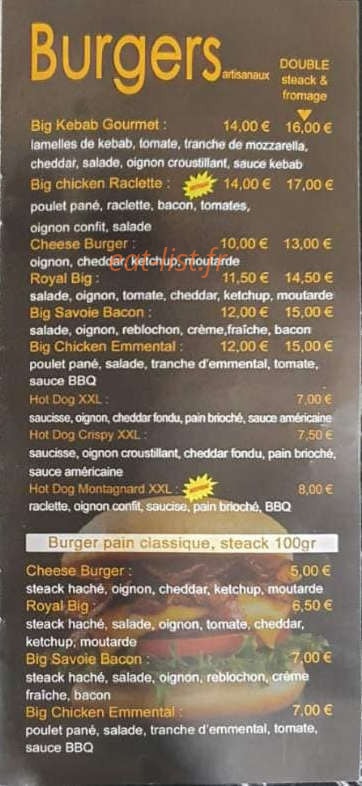 Chez Chris — carte page 5