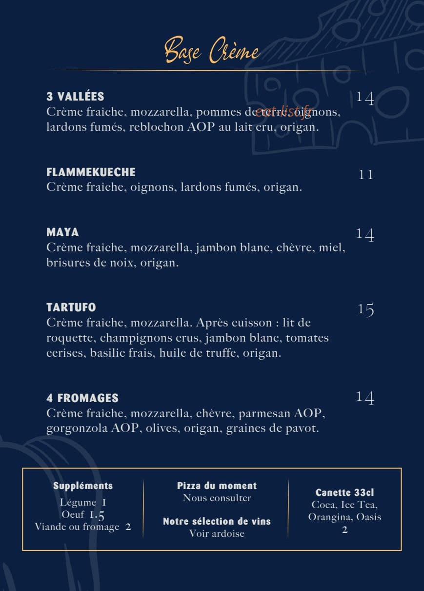 Chez Clochette — carte page 2