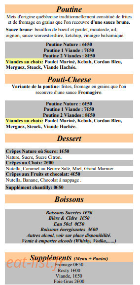 Chez David & Fred — carte page 5