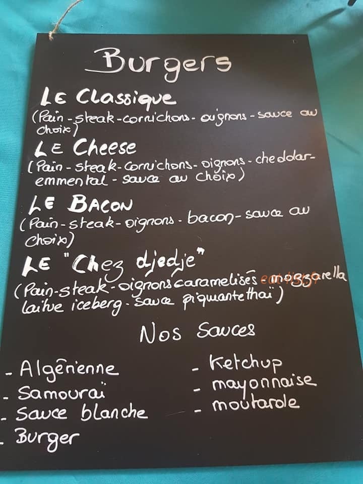 Chez Djedje — carte page 1