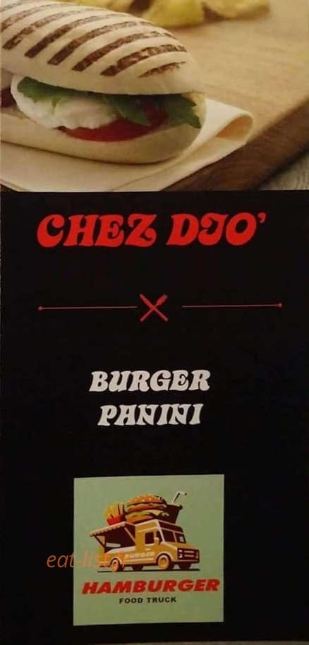 Chez Djo' — carte page 1