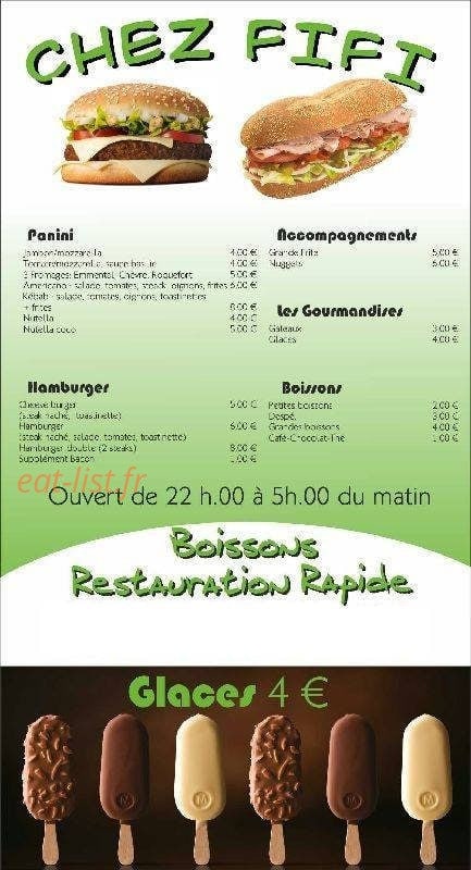Chez fifi — carte page 1