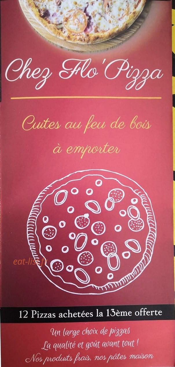 Chez FloPizza — carte page 1