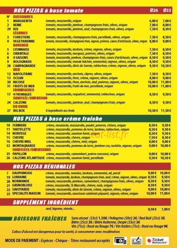 Chez Francesco — carte page 2