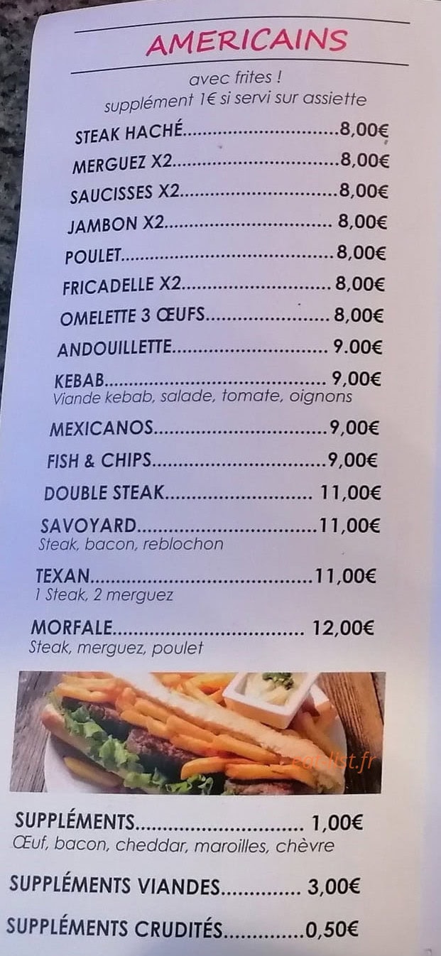 Chez Gaëlle — carte page 2