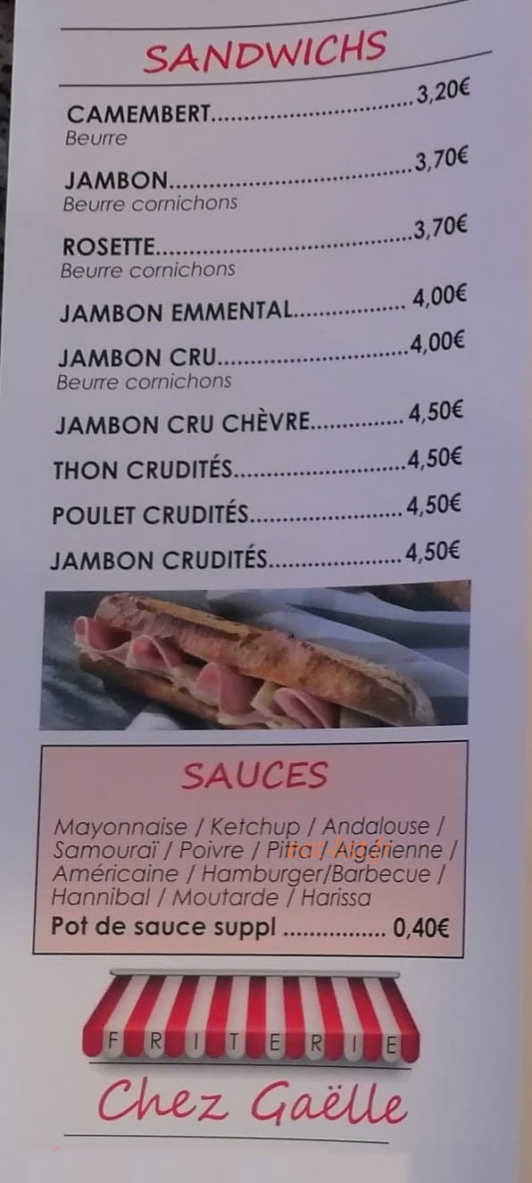 Chez Gaëlle — carte page 5