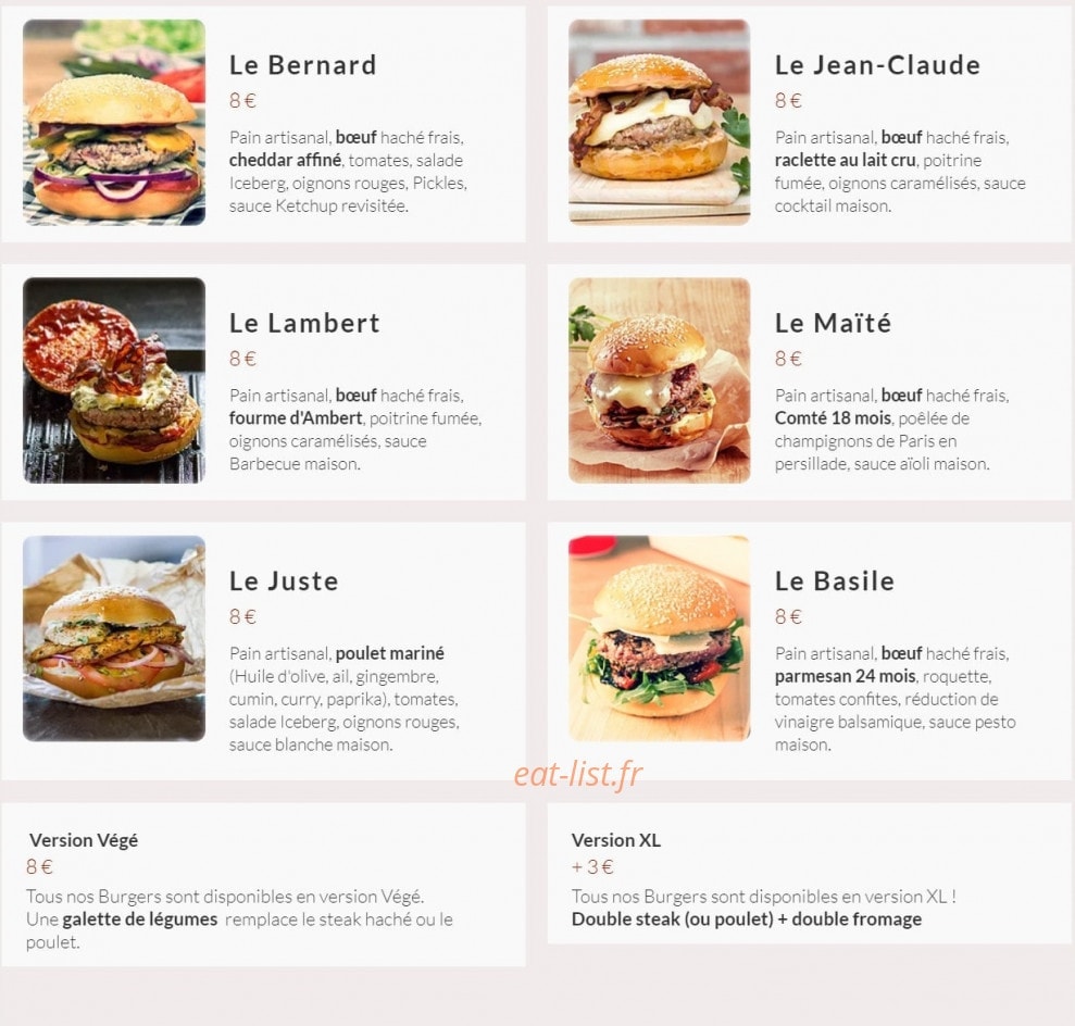 Chez Greg — carte page 1