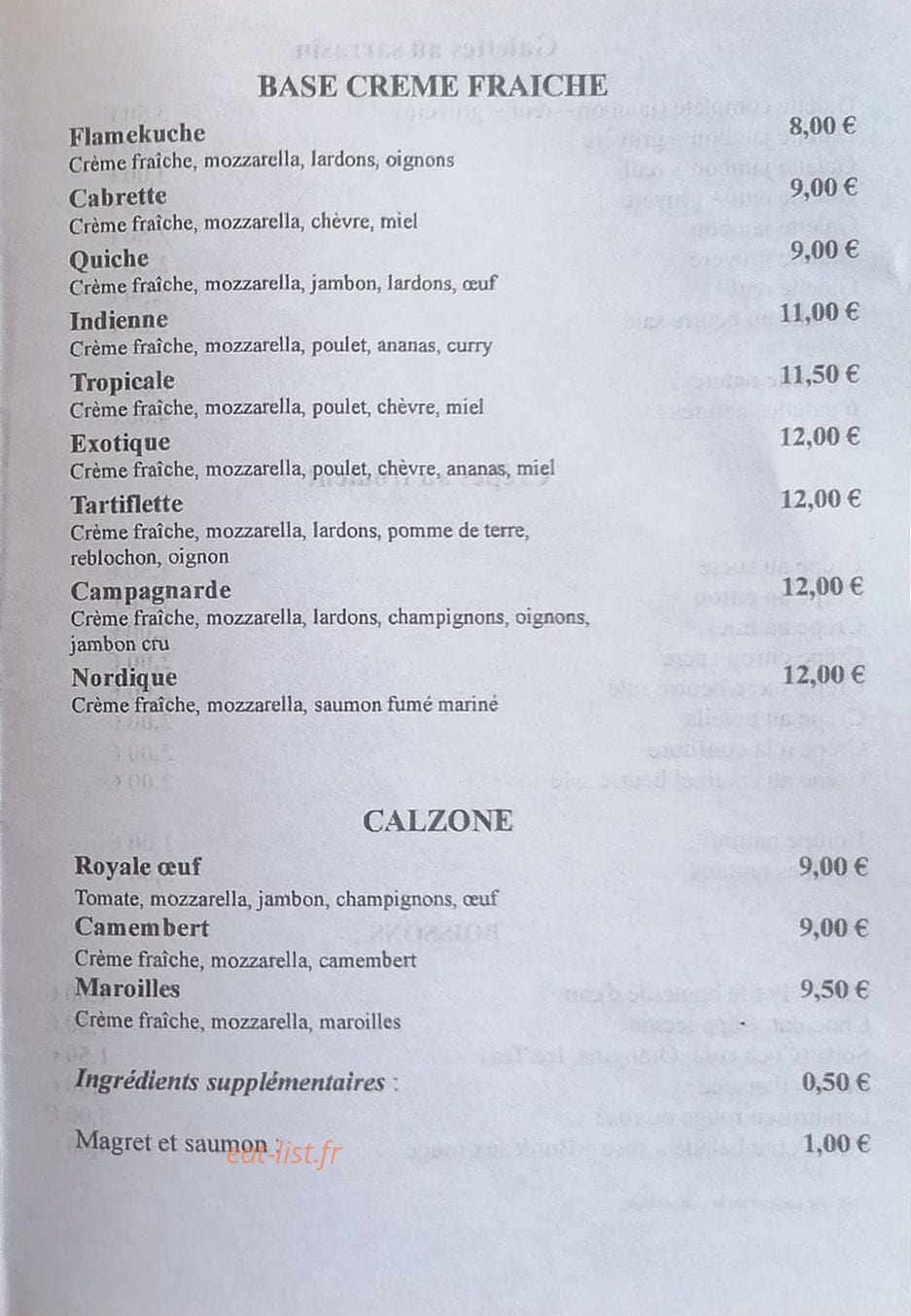 Chez Kat — carte page 3