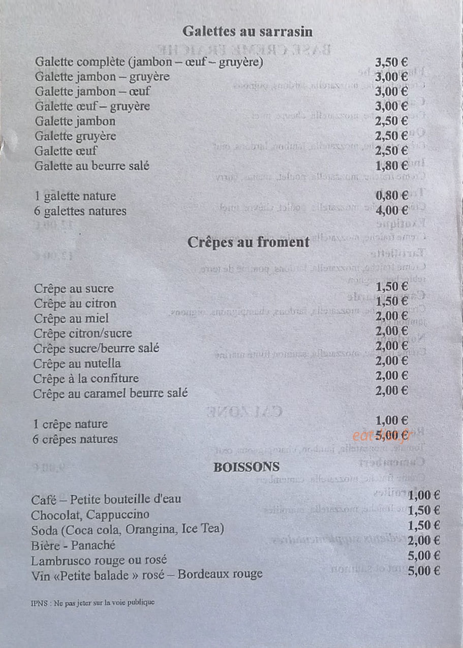 Chez Kat — carte page 4