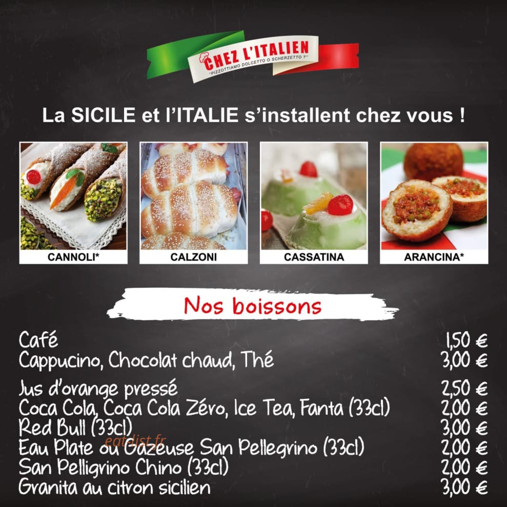 Chez l'italien — carte page 3