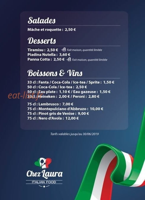 Chez Laura — carte page 3