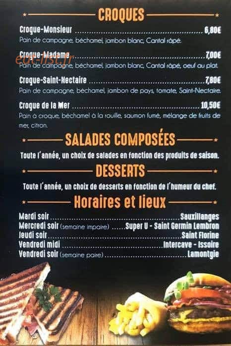 Chez Laurent — carte page 2