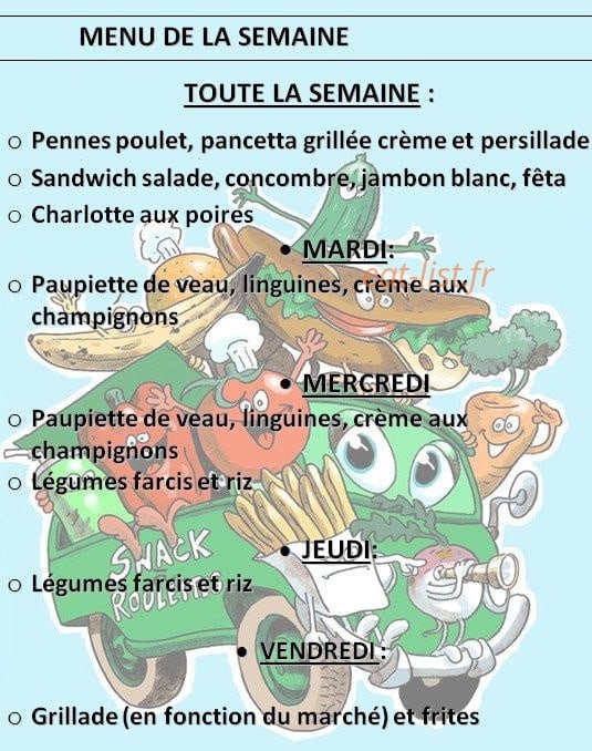 Chez Les Pépettes — carte page 1
