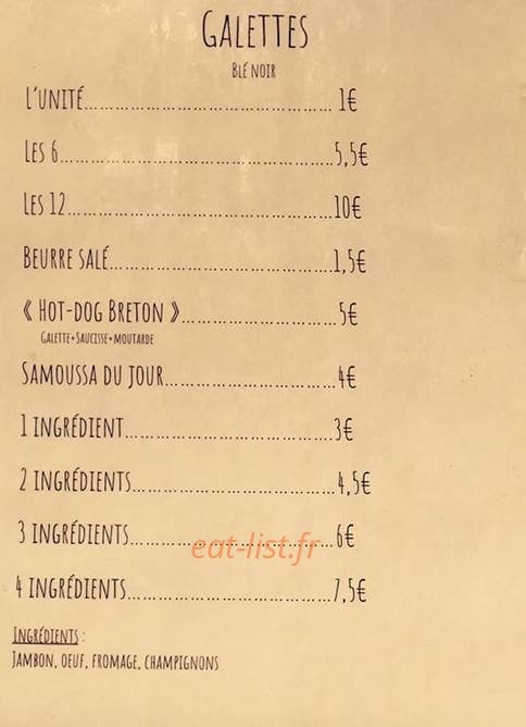 Chez Louise — carte page 1