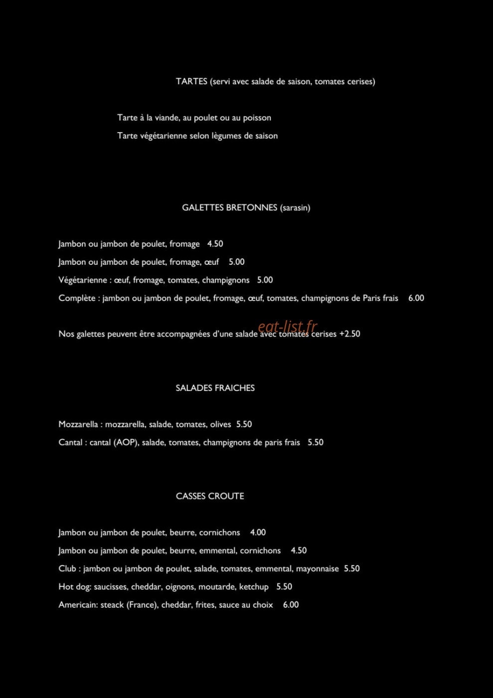 Chez Mabità — carte page 2