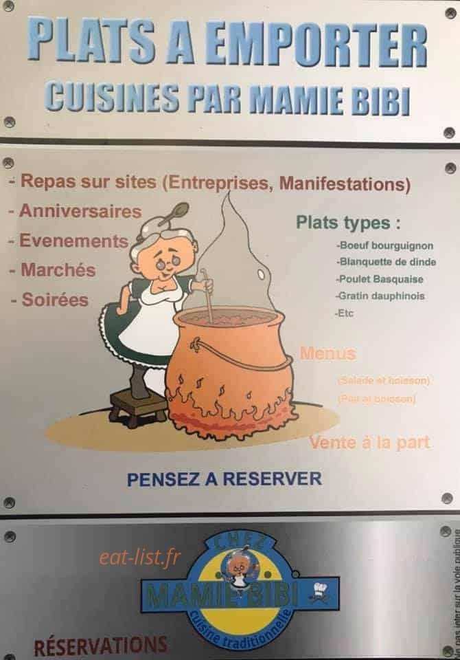 Chez Mamie Bibi — carte page 1