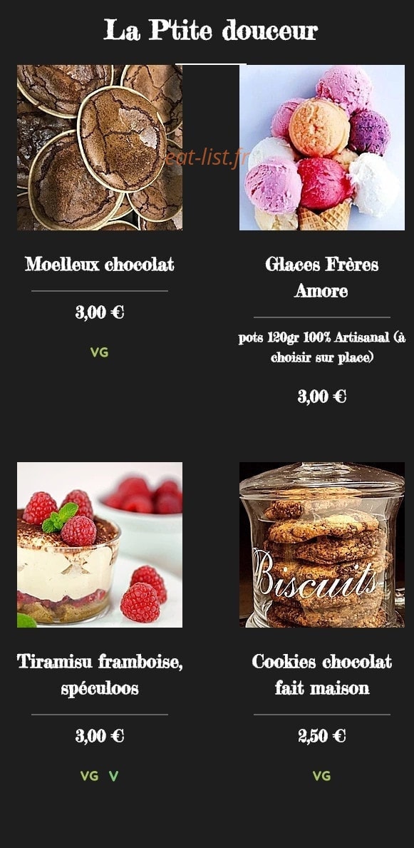 Chez Marcet — carte page 6
