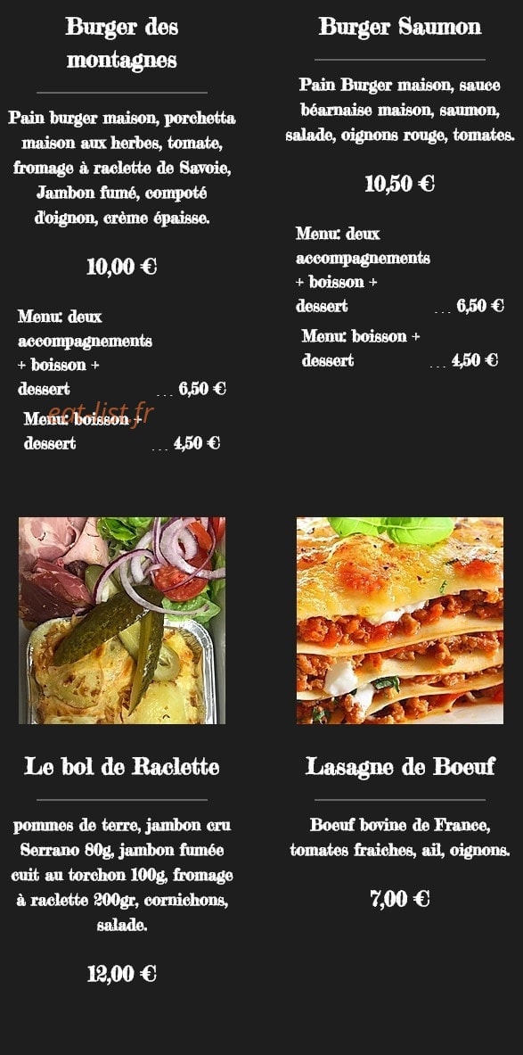 Chez Marcet — carte page 4