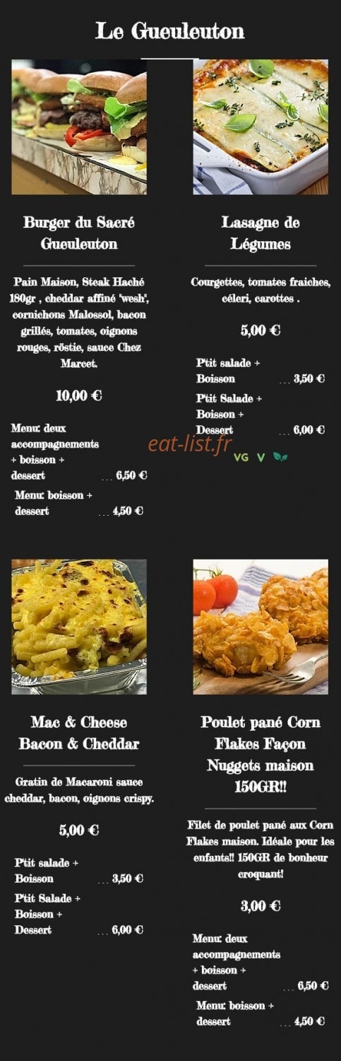 Chez Marcet — carte page 2