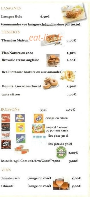 Chez Mikelangelo — carte page 6
