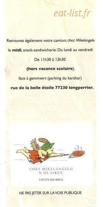 Chez Mikelangelo — carte page 9