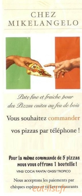 Chez Mikelangelo — carte page 1