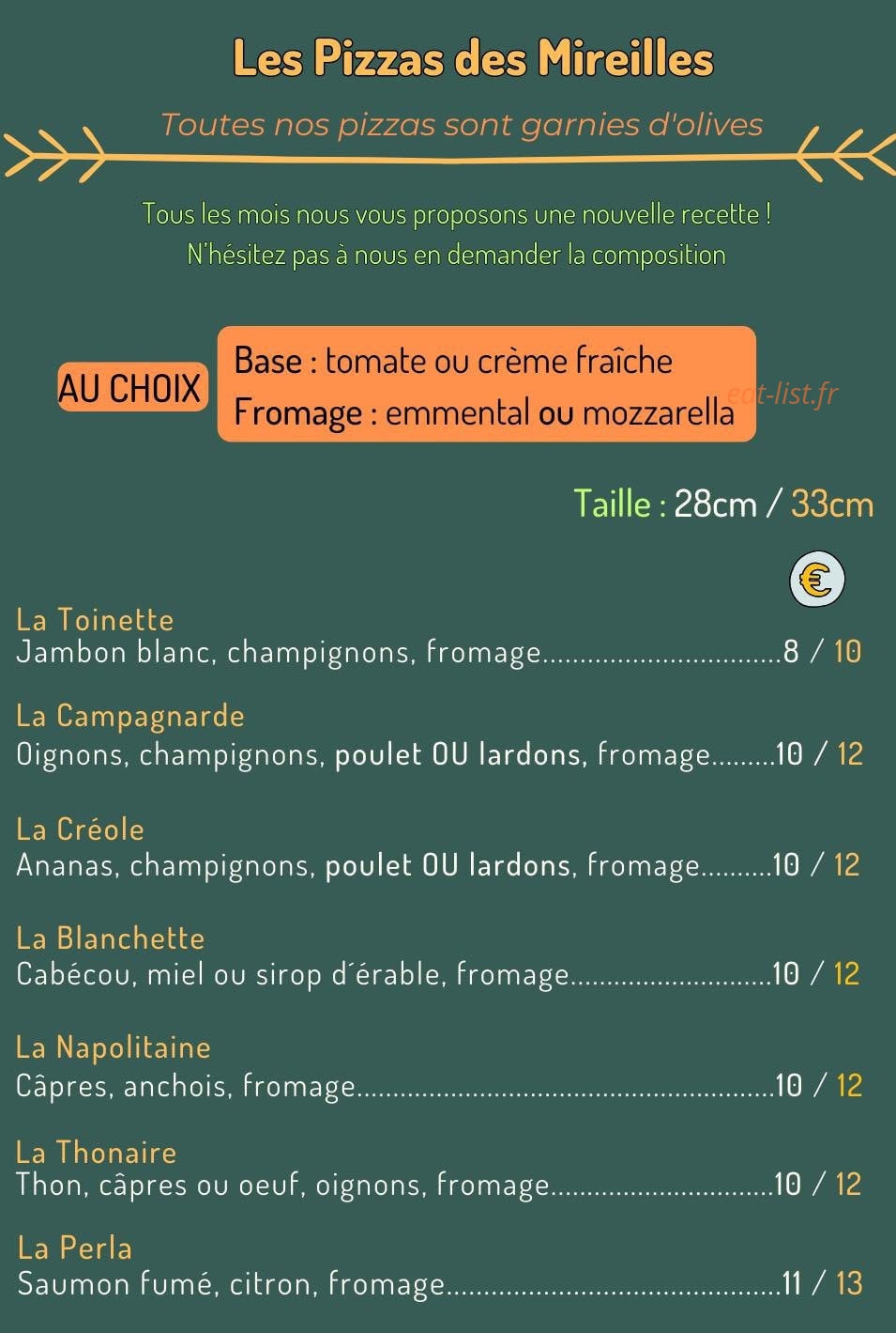 Chez Mireille — carte page 2