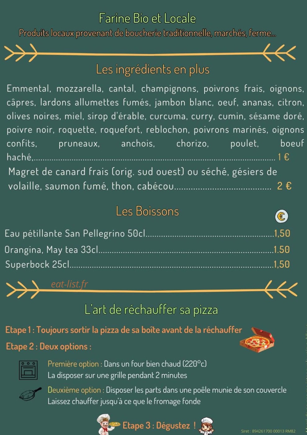 Chez Mireille — carte page 4