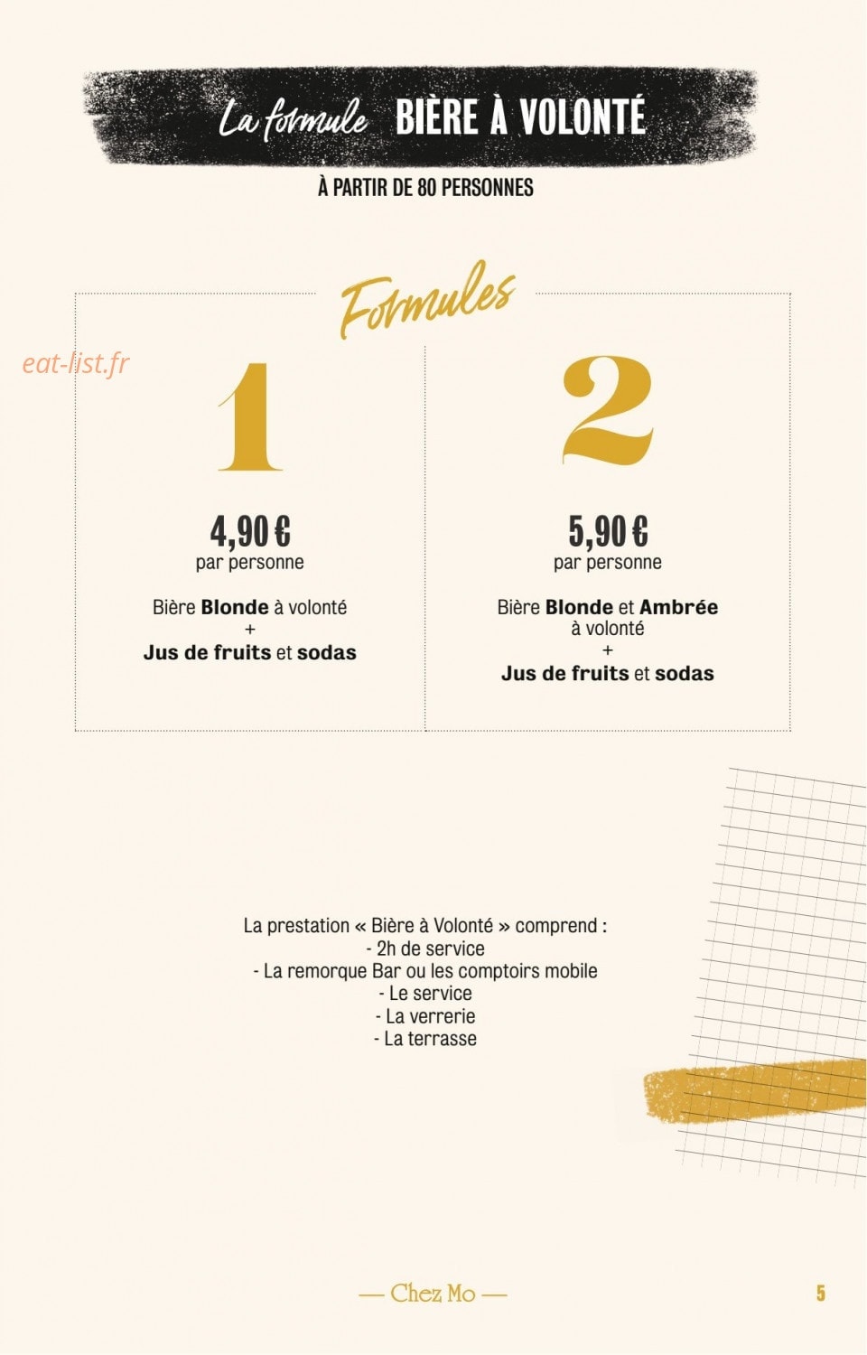 Chez Mo — carte page 2