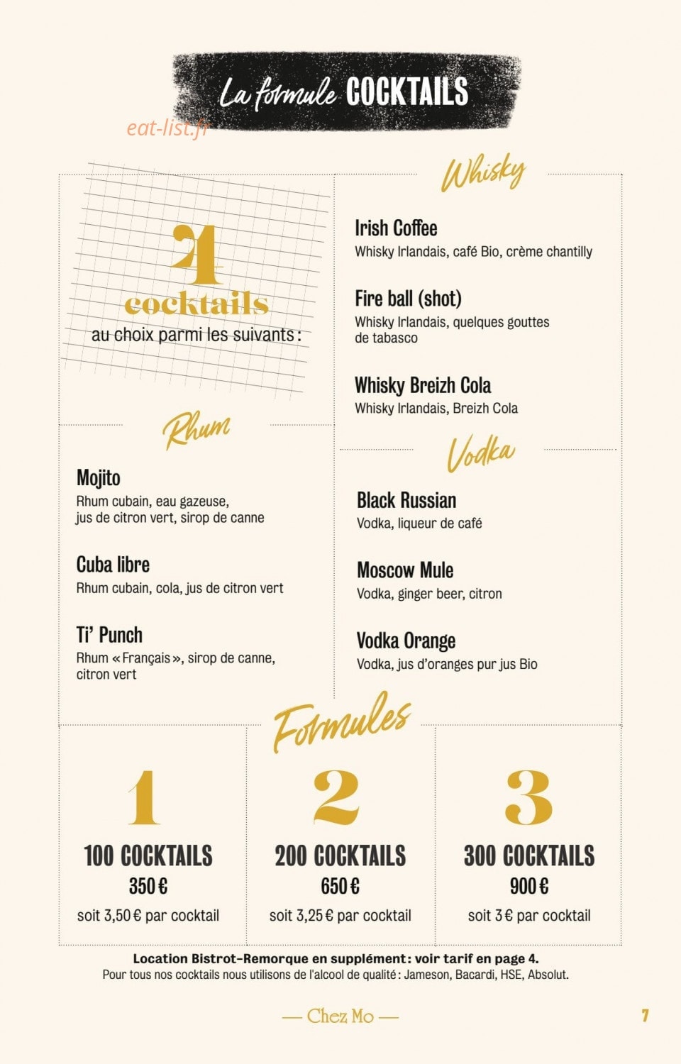 Chez Mo — carte page 4