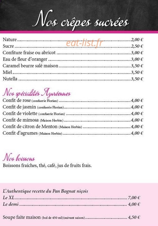 Chez Monac — carte page 2