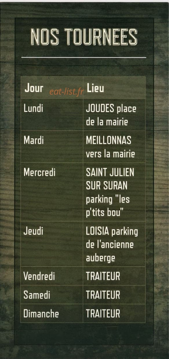 Chez Nico & Dodo — carte page 6