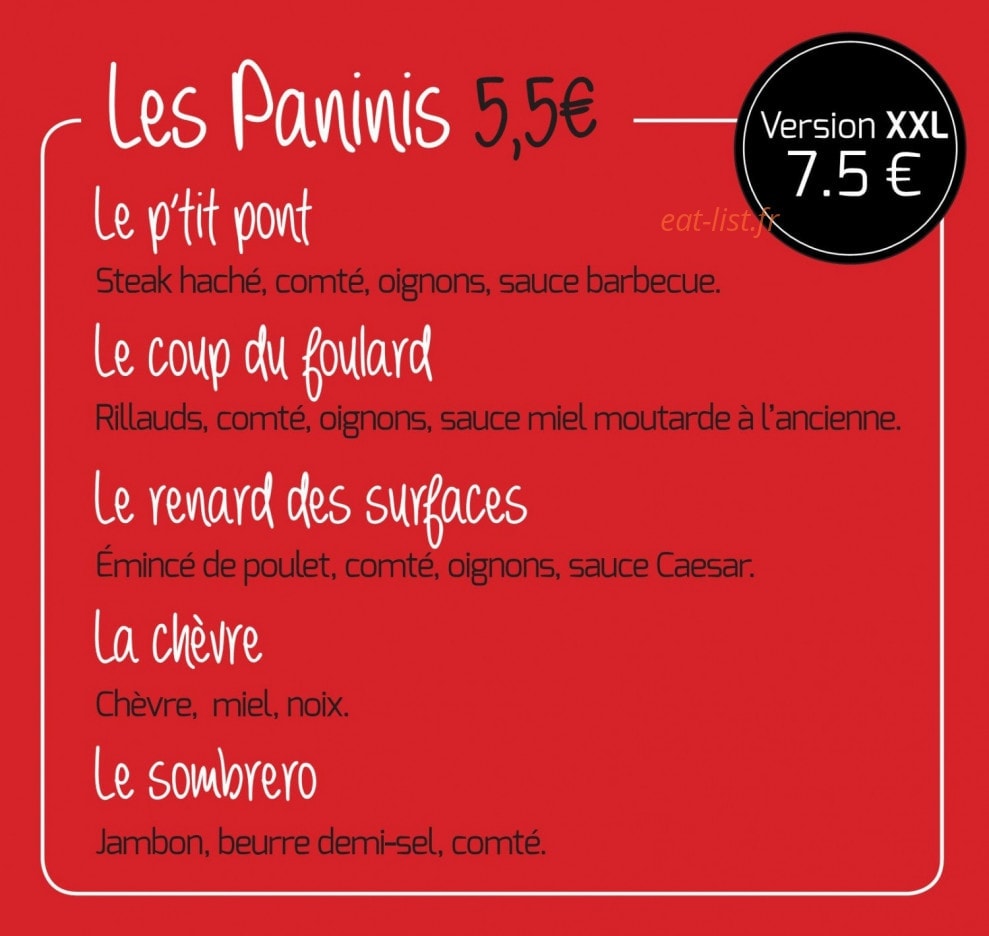 Chez P'tit Roux — carte page 2