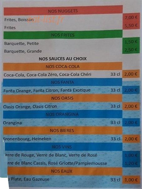 Chez Pascal — carte page 2