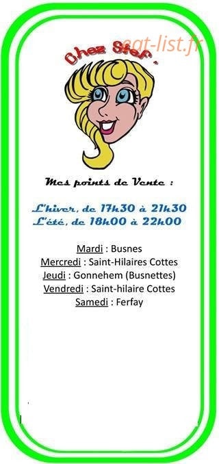 Chez Stef' — carte page 1