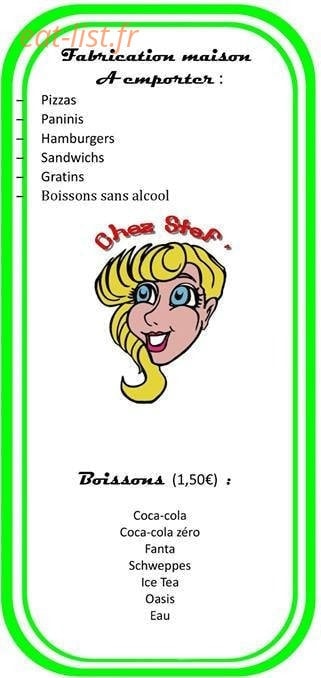 Chez Stef' — carte page 5
